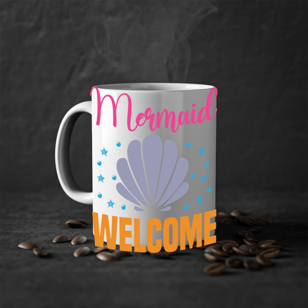 Mermaid Welcome Design 467#- mermaid-Mug / Coffee Cup