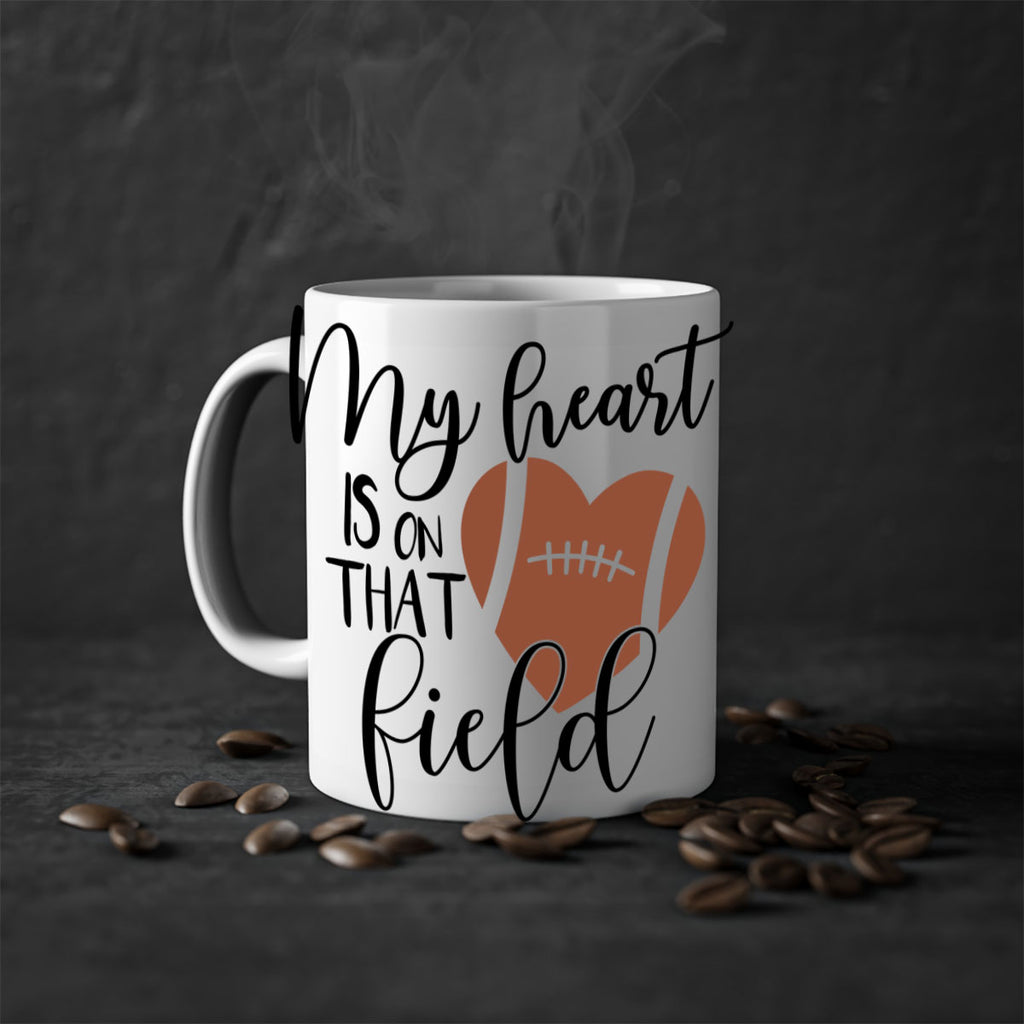 My heart is on that field 639#- football-Mug / Coffee Cup