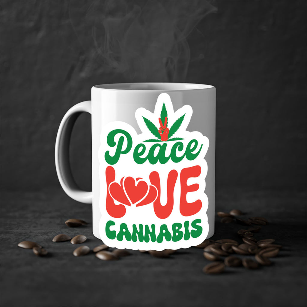 Peace Love Cannabis 218#- marijuana-Mug / Coffee Cup