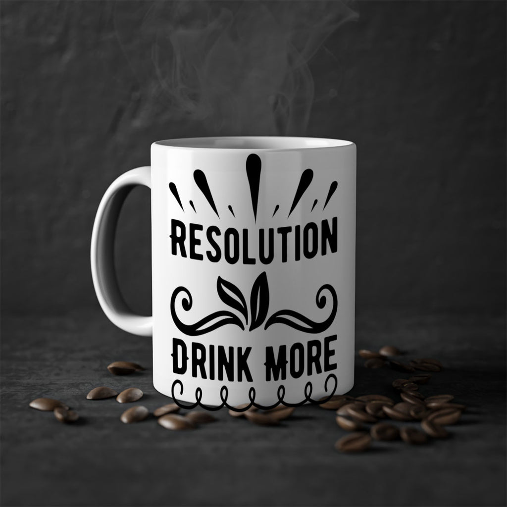 Resolution Drink More 348#- winter-Mug / Coffee Cup