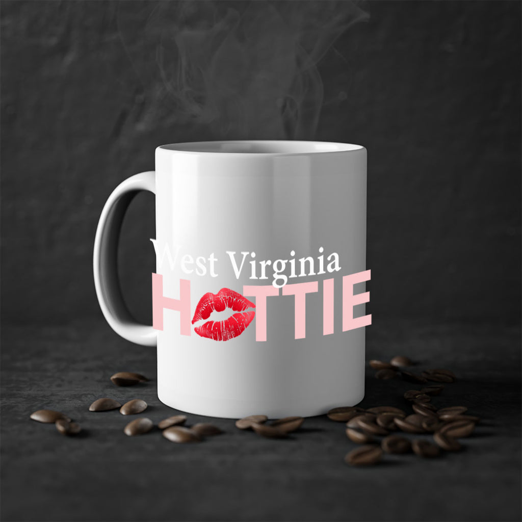 West Virginia Hottie With Red Lips 102#- Hottie Collection-Mug / Coffee Cup