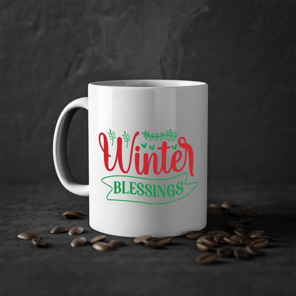 Winter Blessings 494#- winter-Mug / Coffee Cup