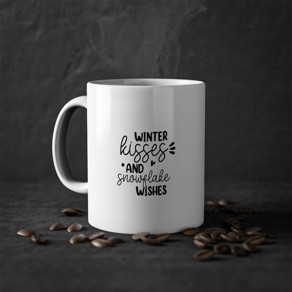 Winter Kisses And Snowflake Wishes 516#- winter-Mug / Coffee Cup