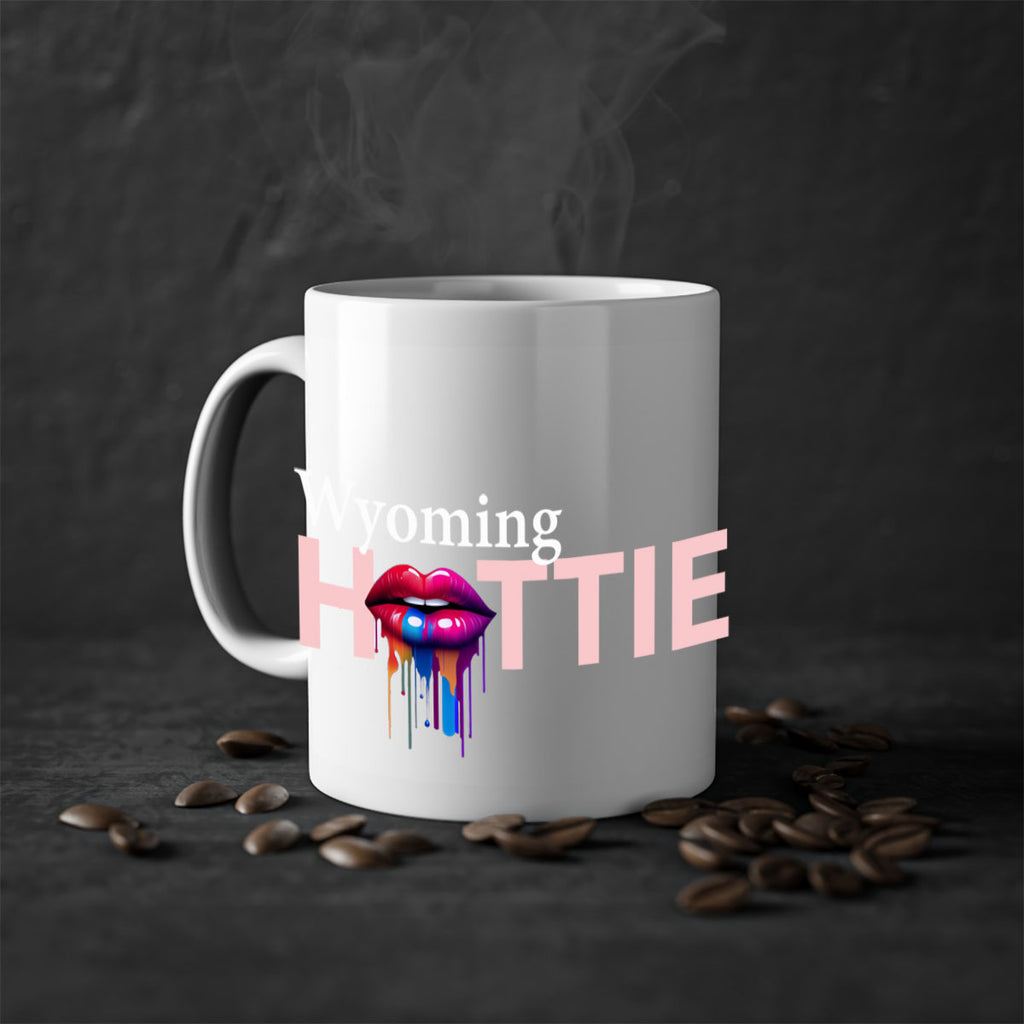 Wyoming Hottie with dripping lips 124#- Hottie Collection-Mug / Coffee Cup
