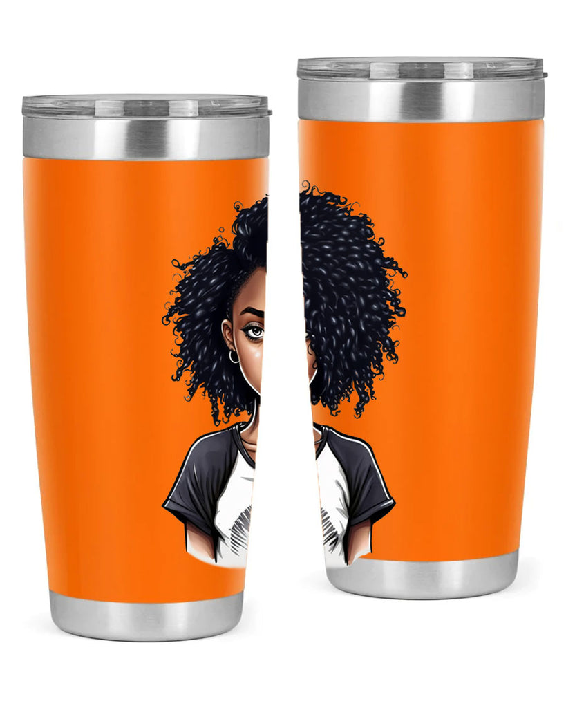Sparkling Black Girl Design 18#- women-girls- Tumbler