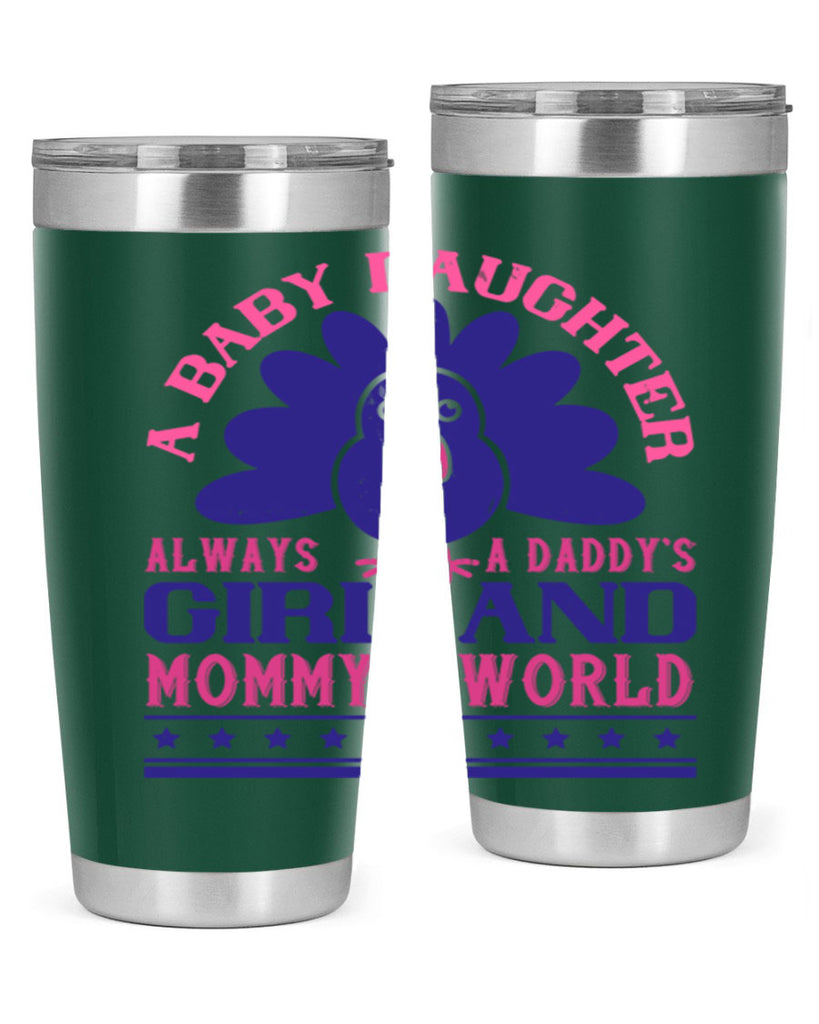 A baby daughter is always a Daddy’s girl and Mommy’s worldd Style 147#- baby- tumbler