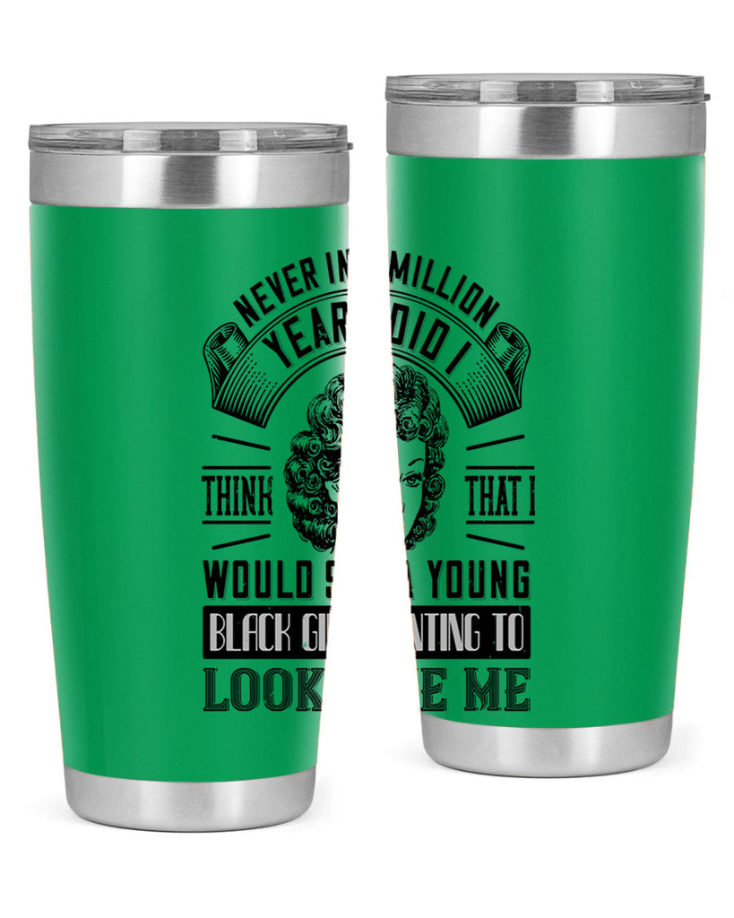 Never in a million years did I think that I would see a young black girl Style 19#- afro- Tumbler