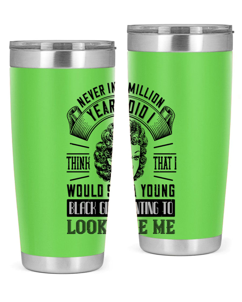 Never in a million years did I think that I would see a young black girl Style 19#- afro- Tumbler