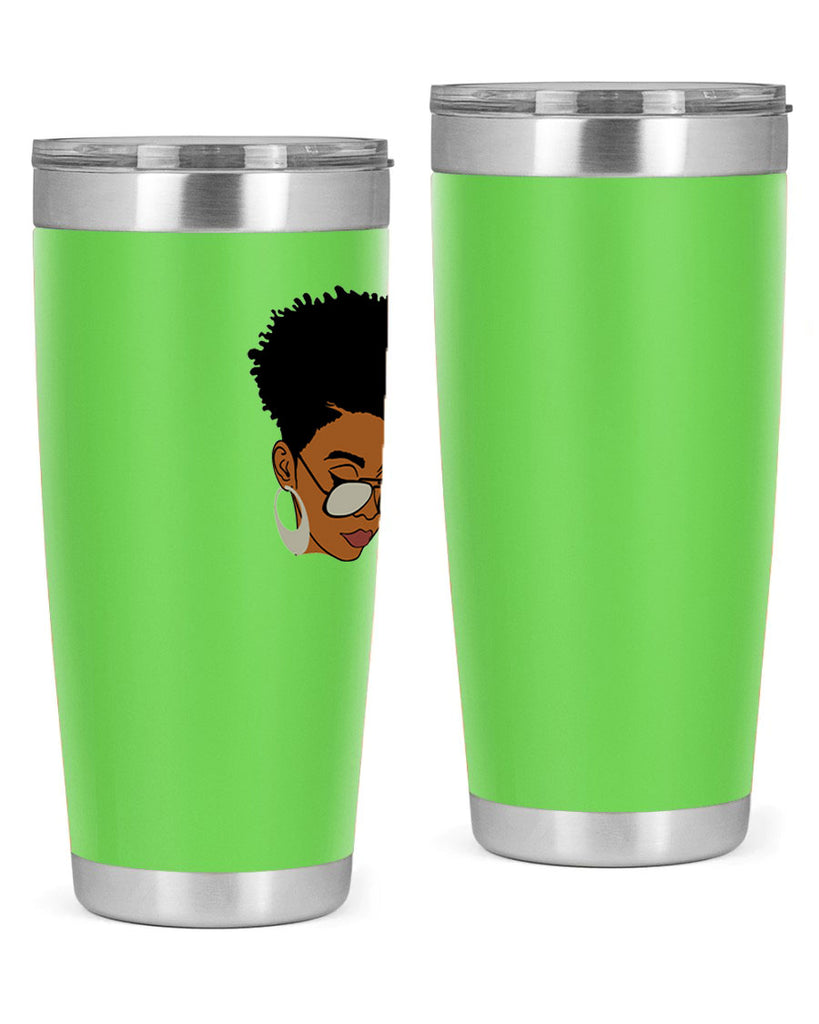 black afro 44#- women-girls- Tumbler