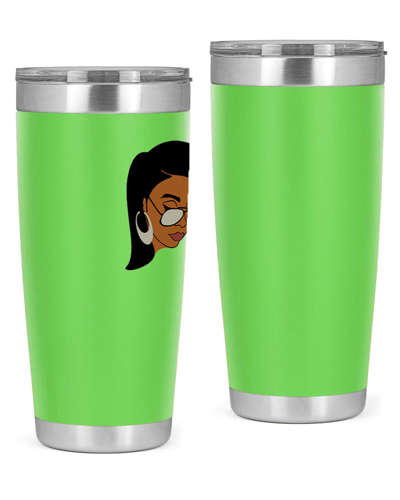 black afro 48#- women-girls- Tumbler