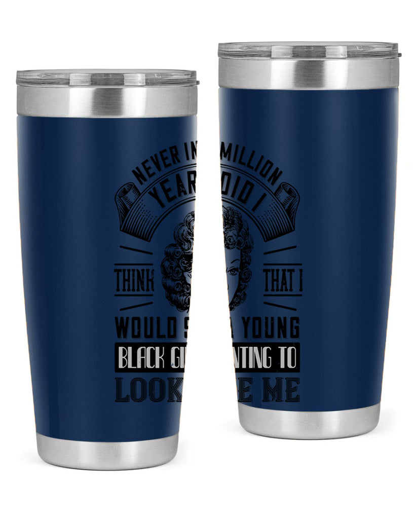 Never in a million years did I think that I would see a young black girl Style 19#- afro- Tumbler