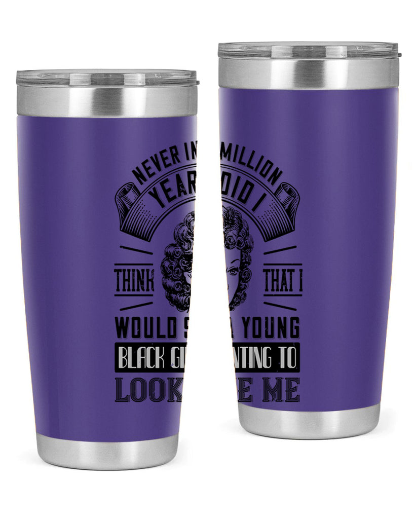 Never in a million years did I think that I would see a young black girl Style 19#- afro- Tumbler