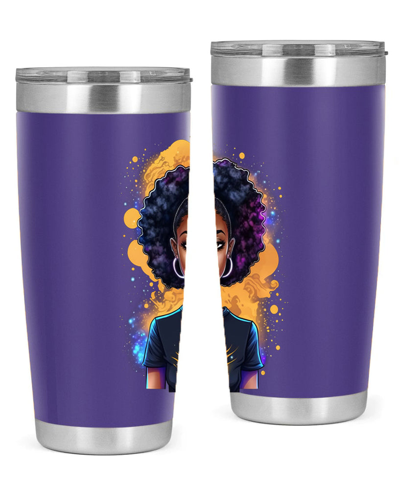 Sparkling Black Girl Design 15#- women-girls- Tumbler