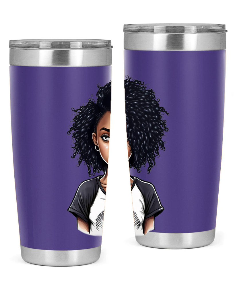 Sparkling Black Girl Design 18#- women-girls- Tumbler