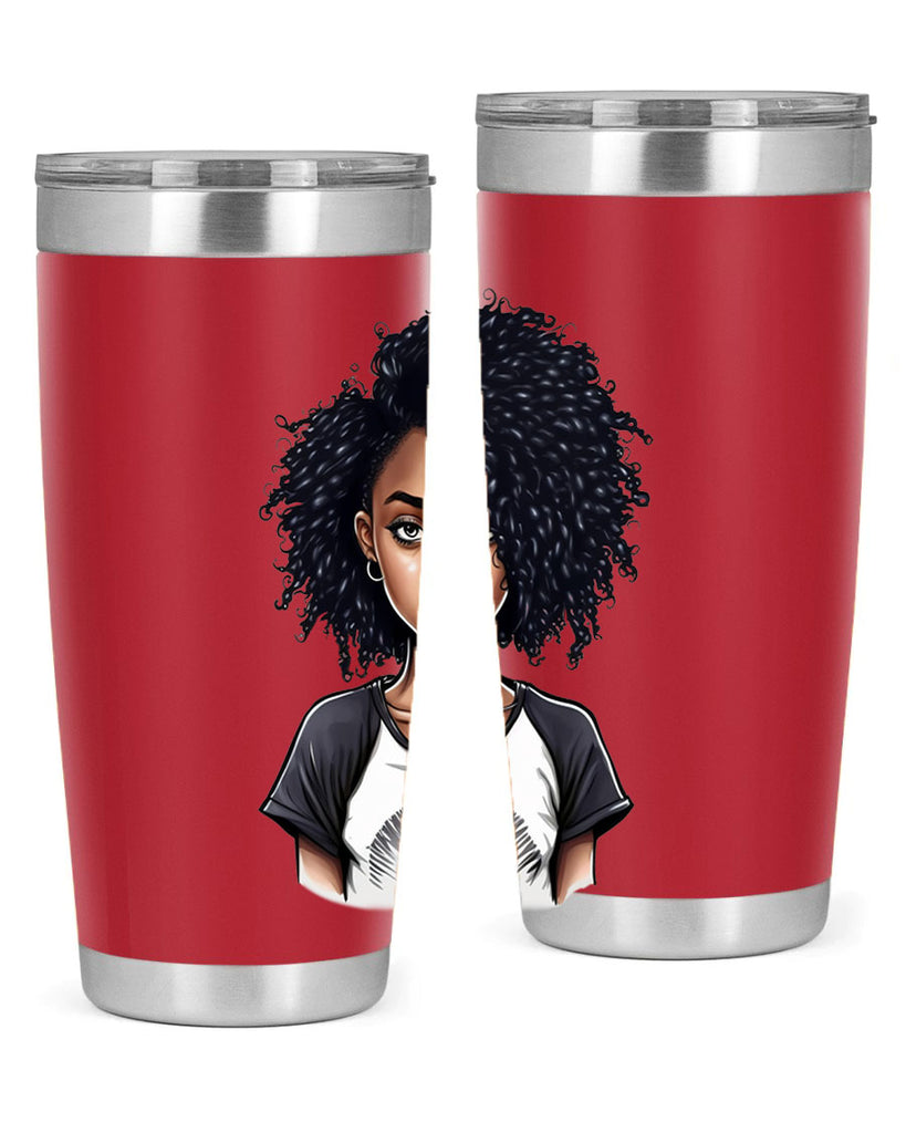 Sparkling Black Girl Design 18#- women-girls- Tumbler