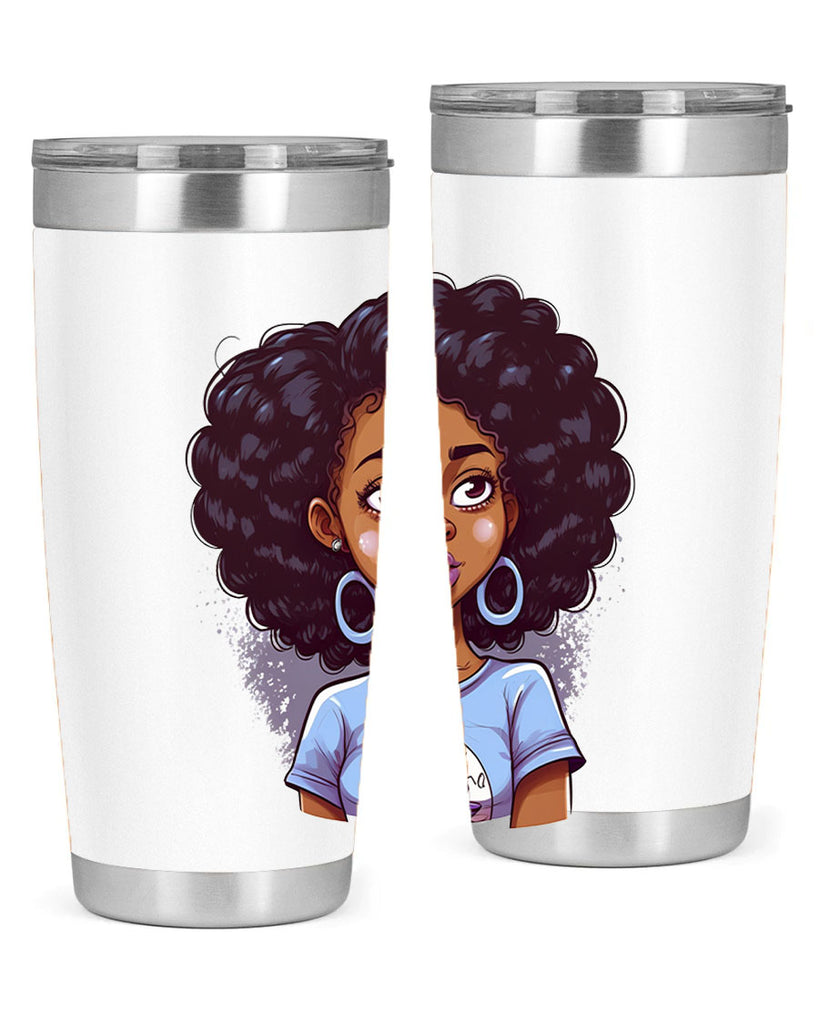 Sparkling Black Girl Design 20#- women-girls- Tumbler