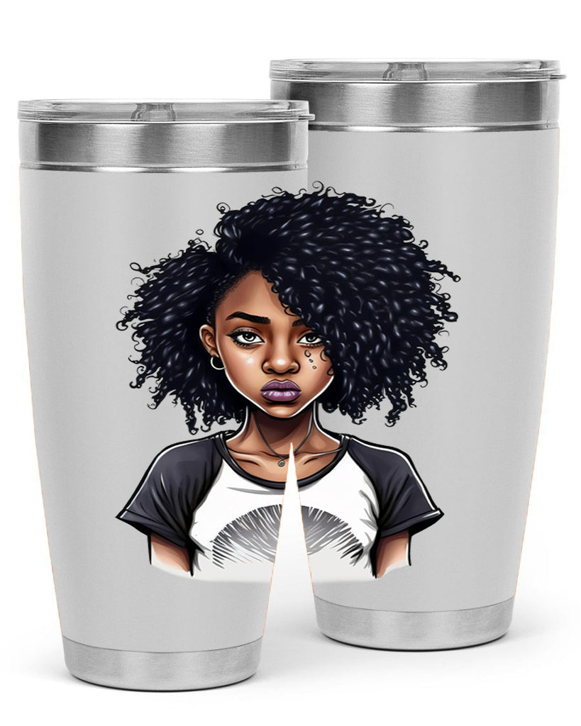 Sparkling Black Girl Design 18#- women-girls- Tumbler