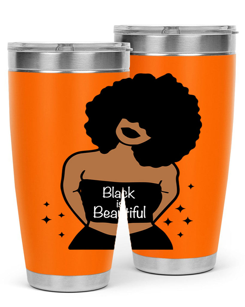black is beautiful 16#- women-girls- Tumbler