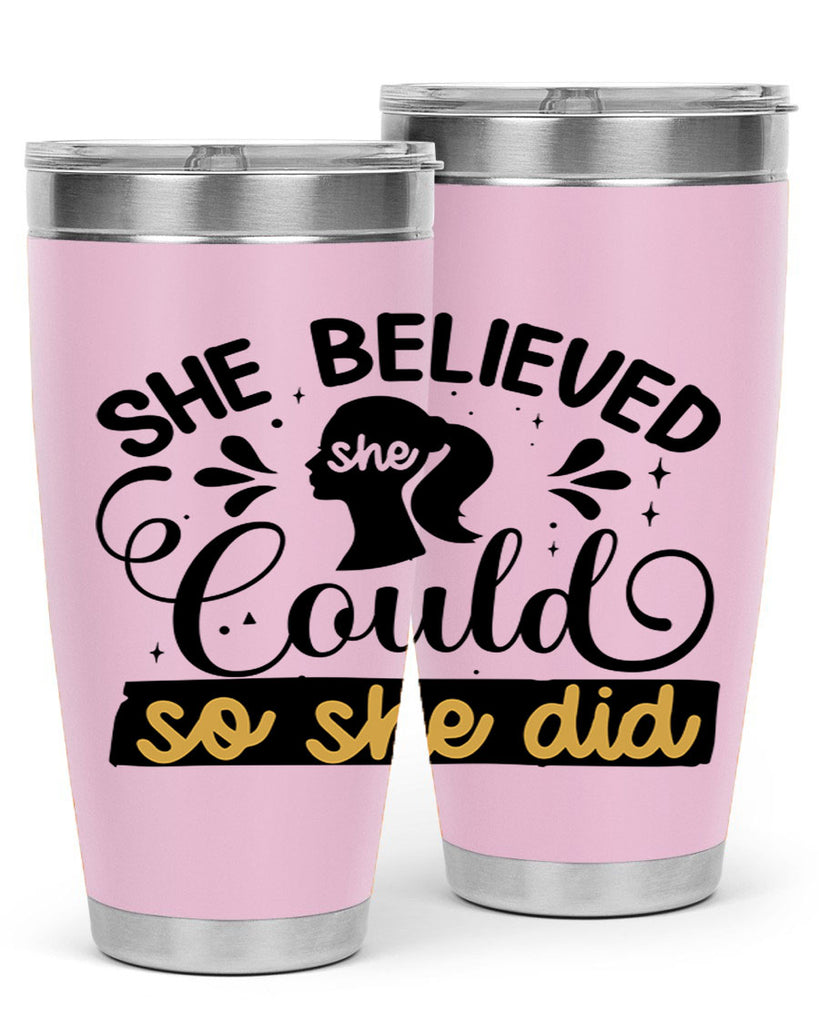 She believed she could she did Style 7#- women-girls- Tumbler