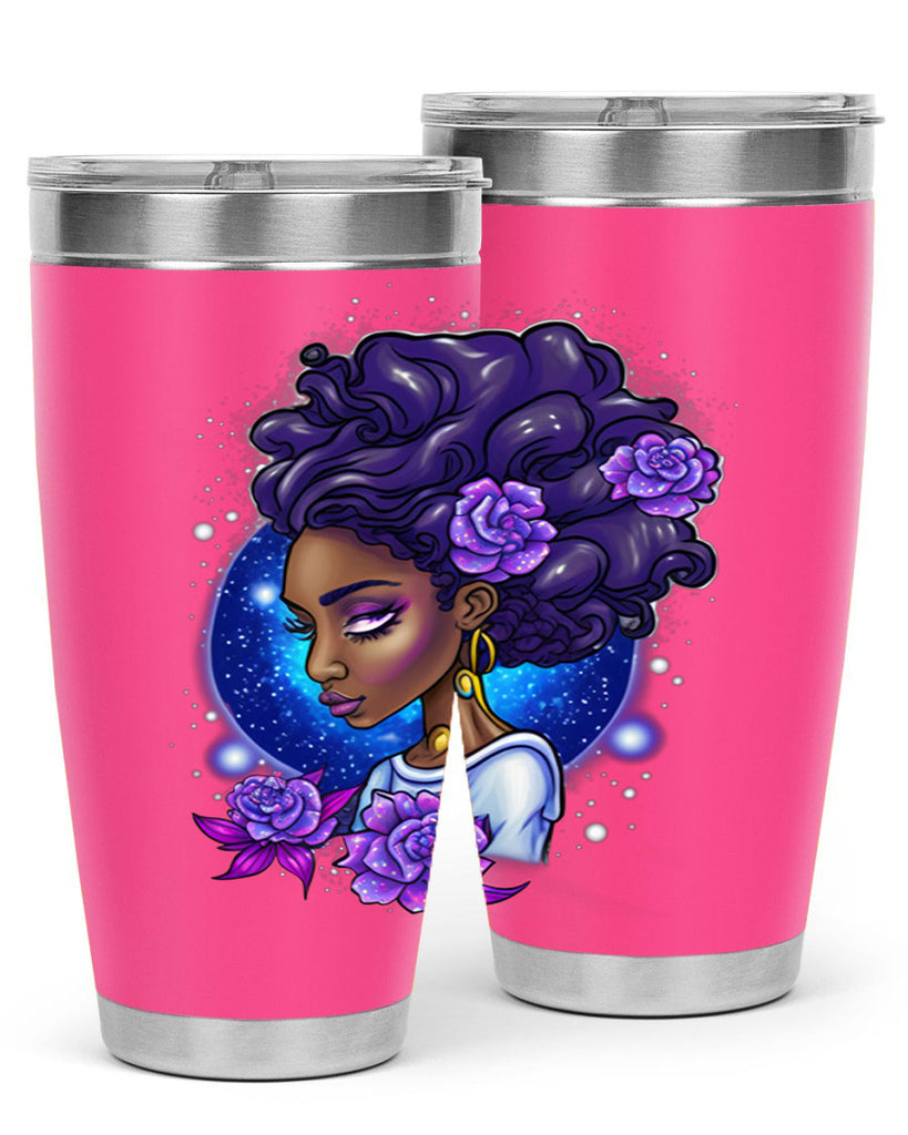 Sparkling Black Girl Design 7#- women-girls- Tumbler