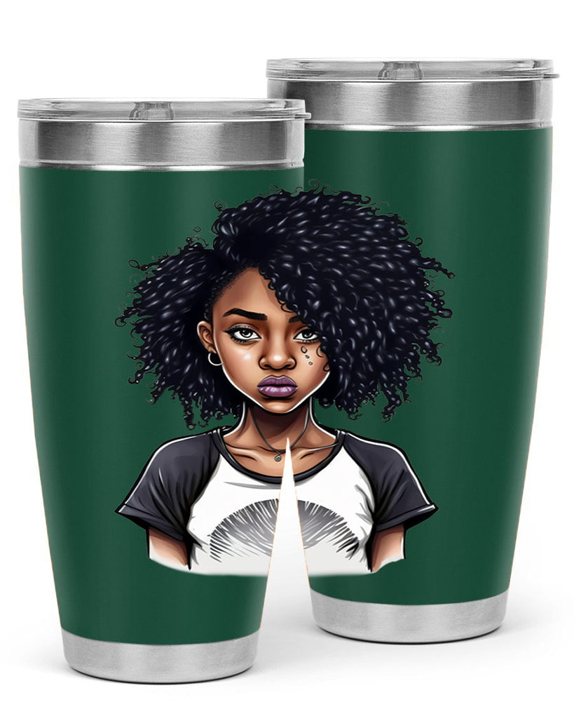 Sparkling Black Girl Design 18#- women-girls- Tumbler