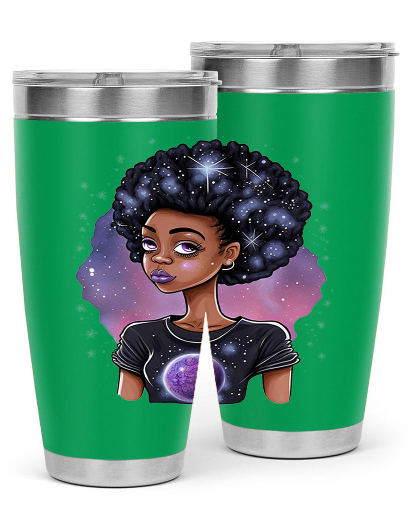 Sparkling Black Girl Design 11#- women-girls- Tumbler