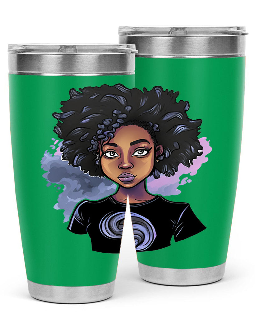 Sparkling Black Girl Design 1#- women-girls- Tumbler