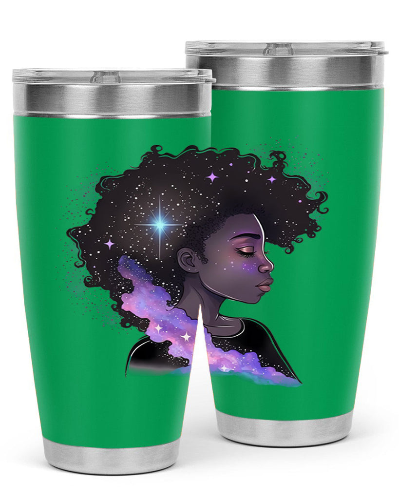 Sparkling Black Girl Design 4#- women-girls- Tumbler
