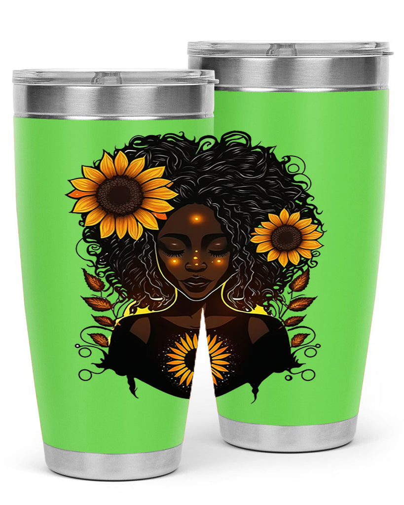 Sparkling Black Girl Design 13#- women-girls- Tumbler