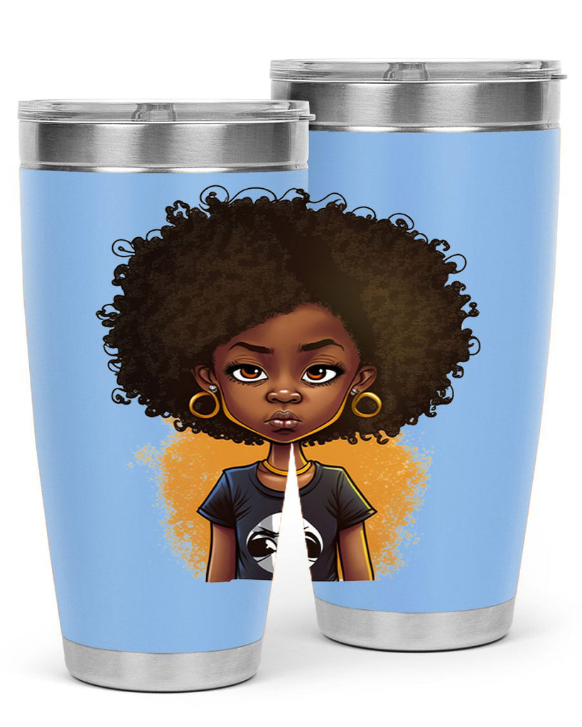 Sparkling Black Girl Design 8#- women-girls- Tumbler