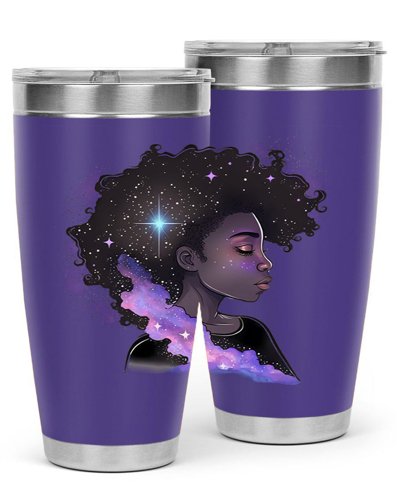 Sparkling Black Girl Design 4#- women-girls- Tumbler