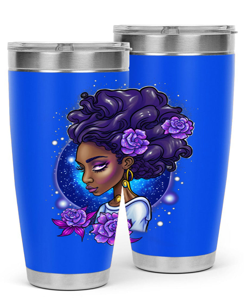 Sparkling Black Girl Design 7#- women-girls- Tumbler