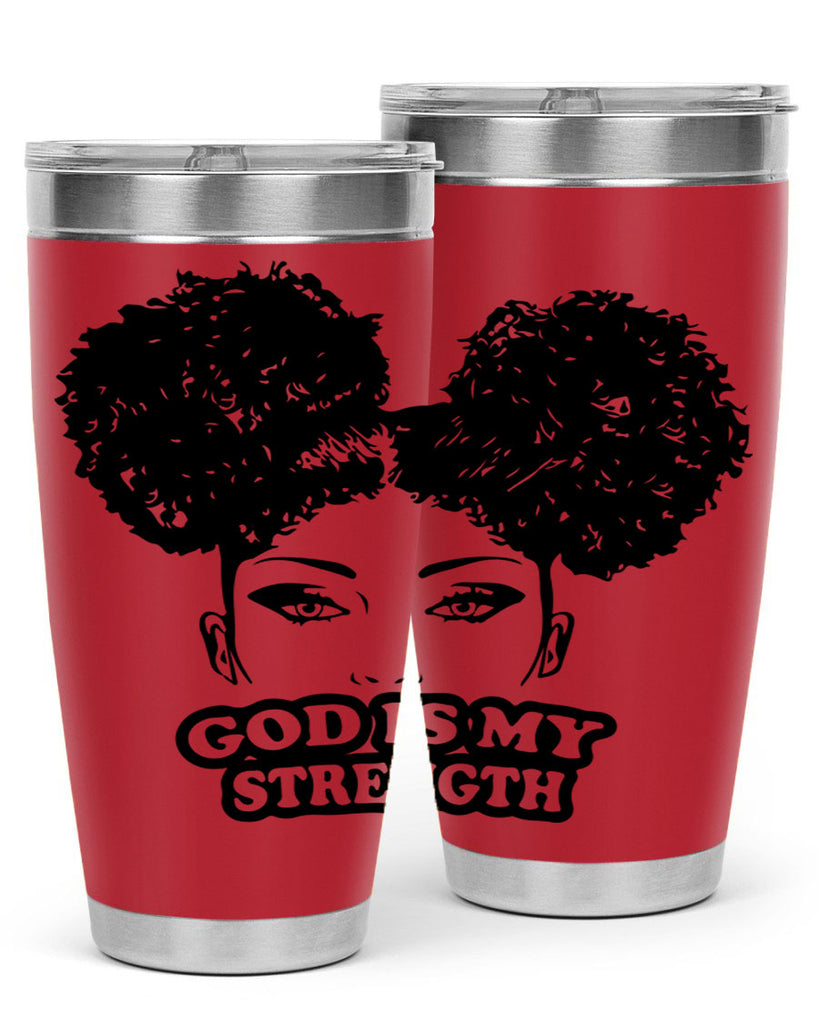 god is my strength 2#- women-girls- Tumbler