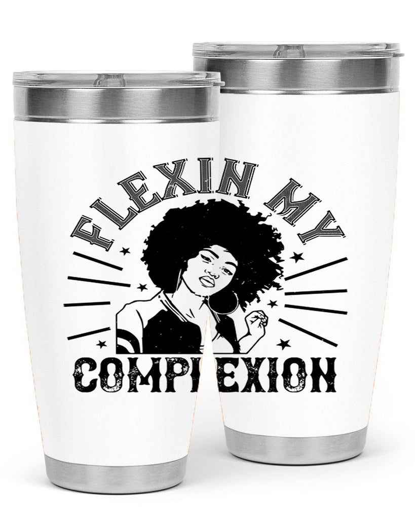 flexin my complexion Style 34#- afro- Tumbler