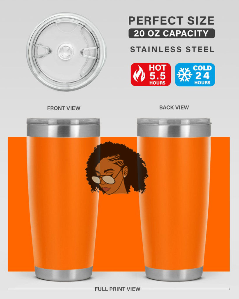 black afro 47#- women-girls- Tumbler