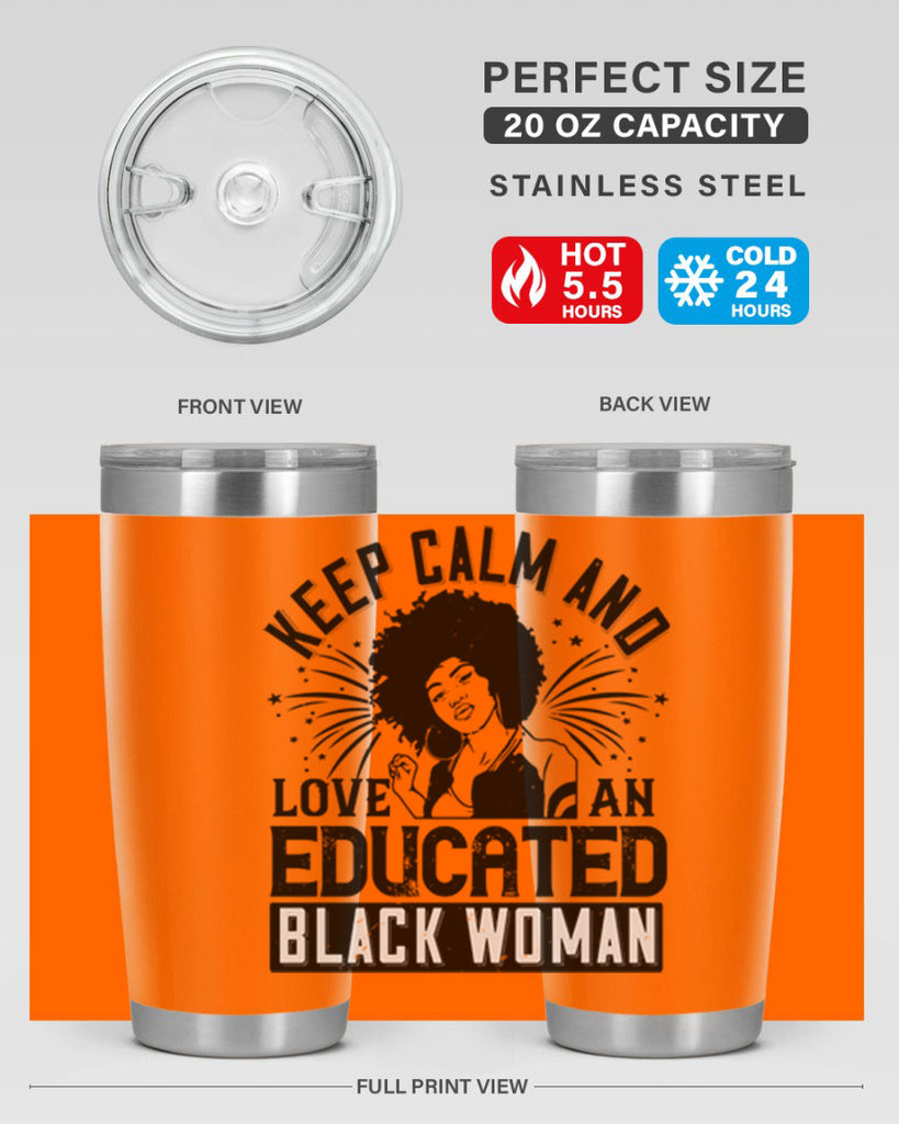 keep calm and love and educated black women Style 20#- afro- Tumbler
