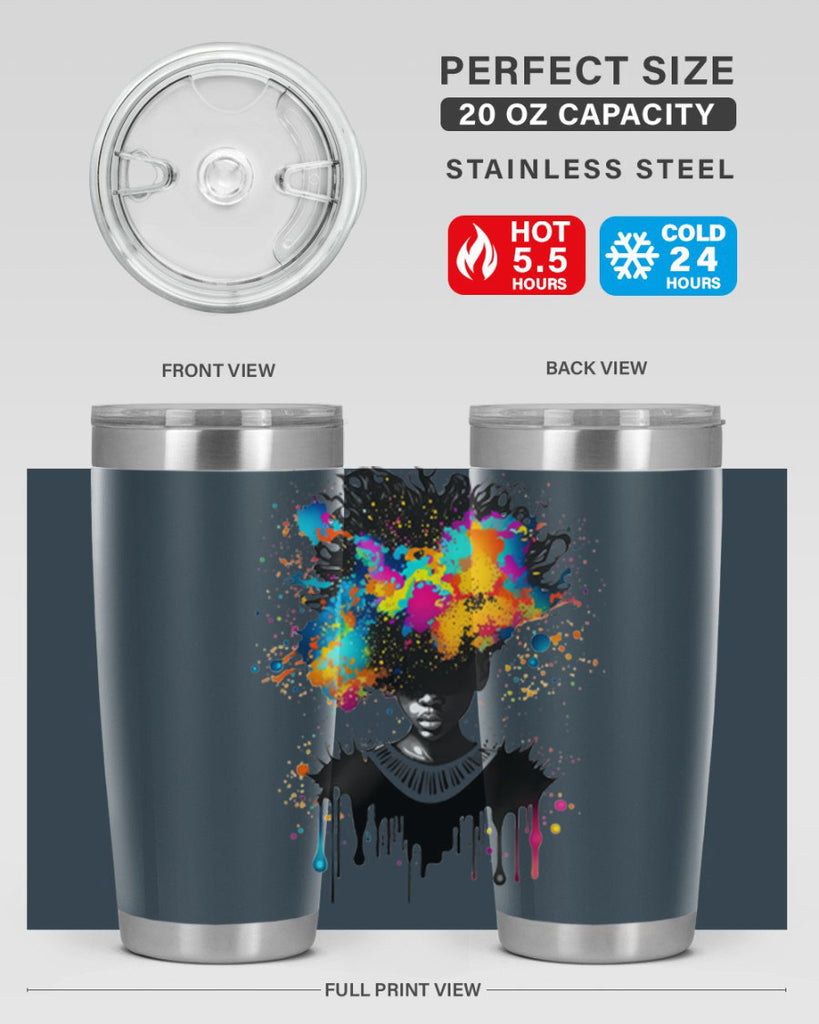 Sparkling Black Girl Design 16#- women-girls- Tumbler