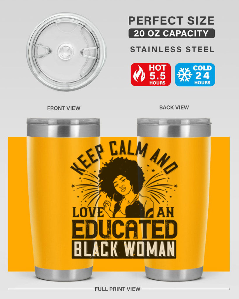 keep calm and love and educated black women Style 20#- afro- Tumbler