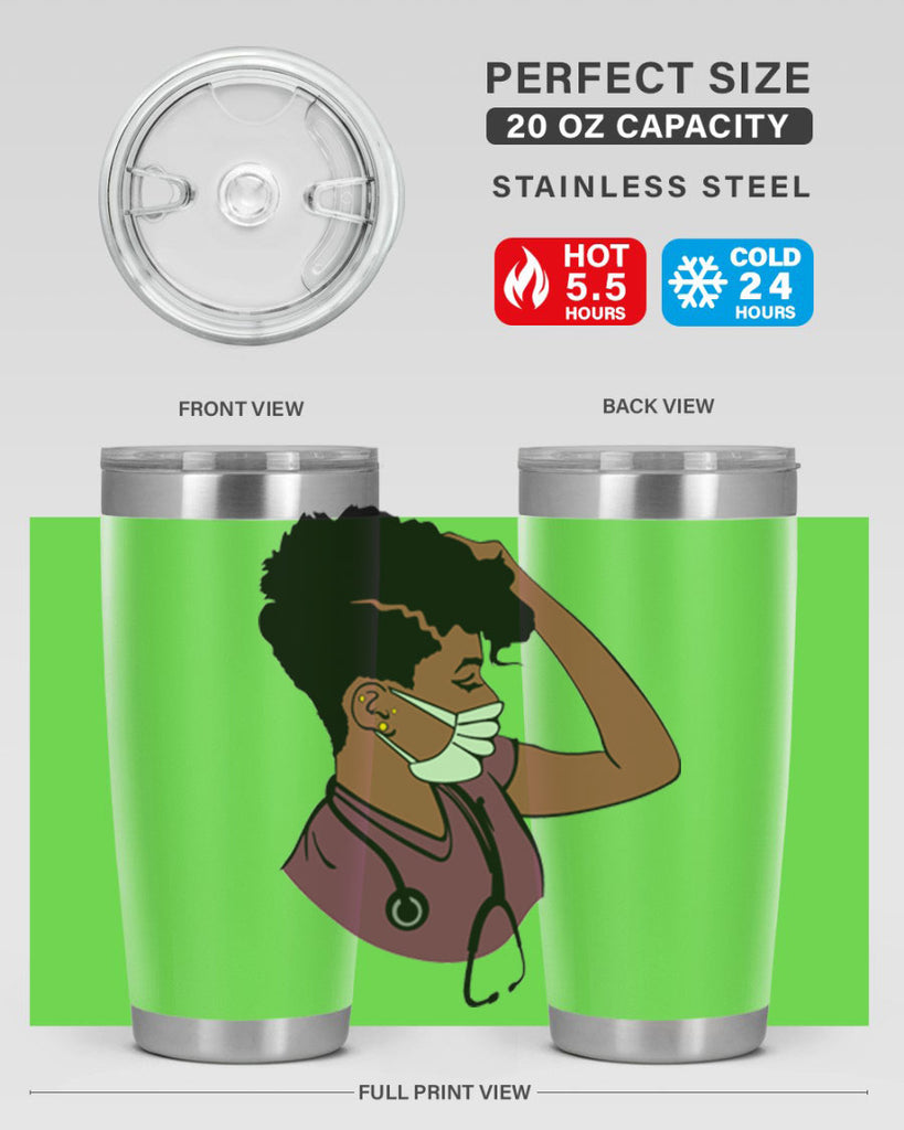 black nurse 1#- women-girls- Tumbler