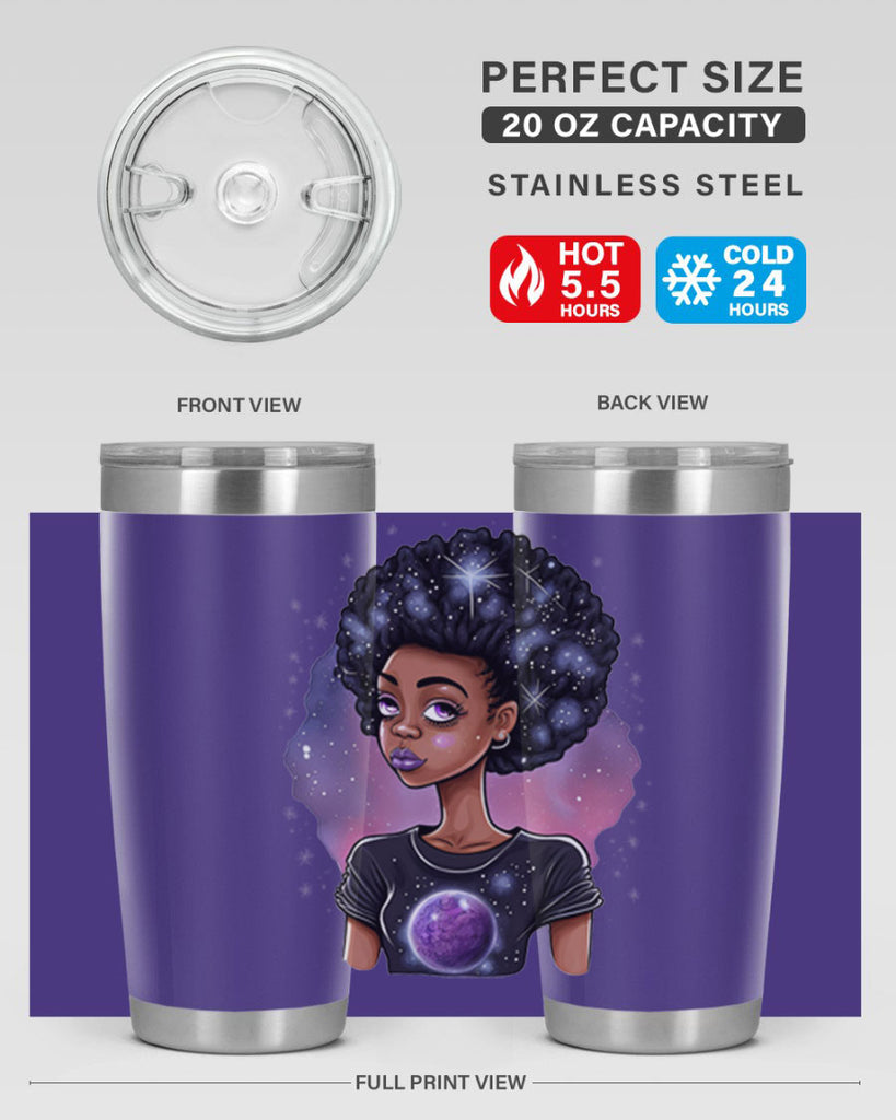 Sparkling Black Girl Design 11#- women-girls- Tumbler