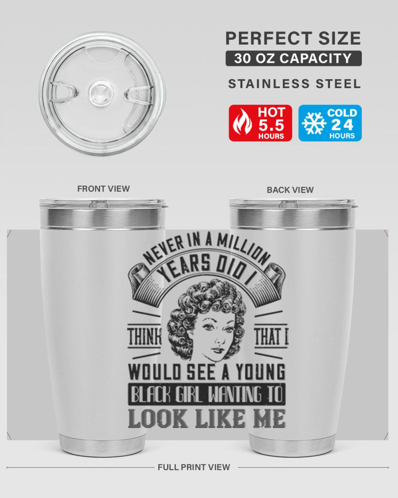 Never in a million years did I think that I would see a young black girl Style 19#- afro- Tumbler