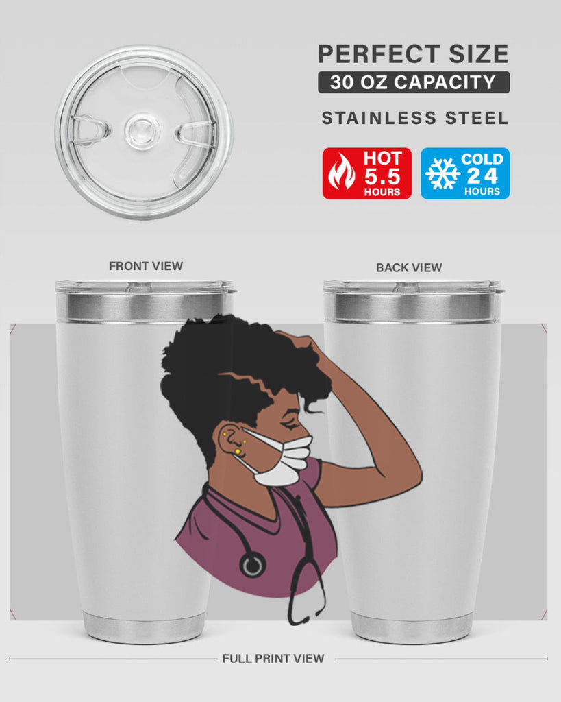 black nurse 1#- women-girls- Tumbler