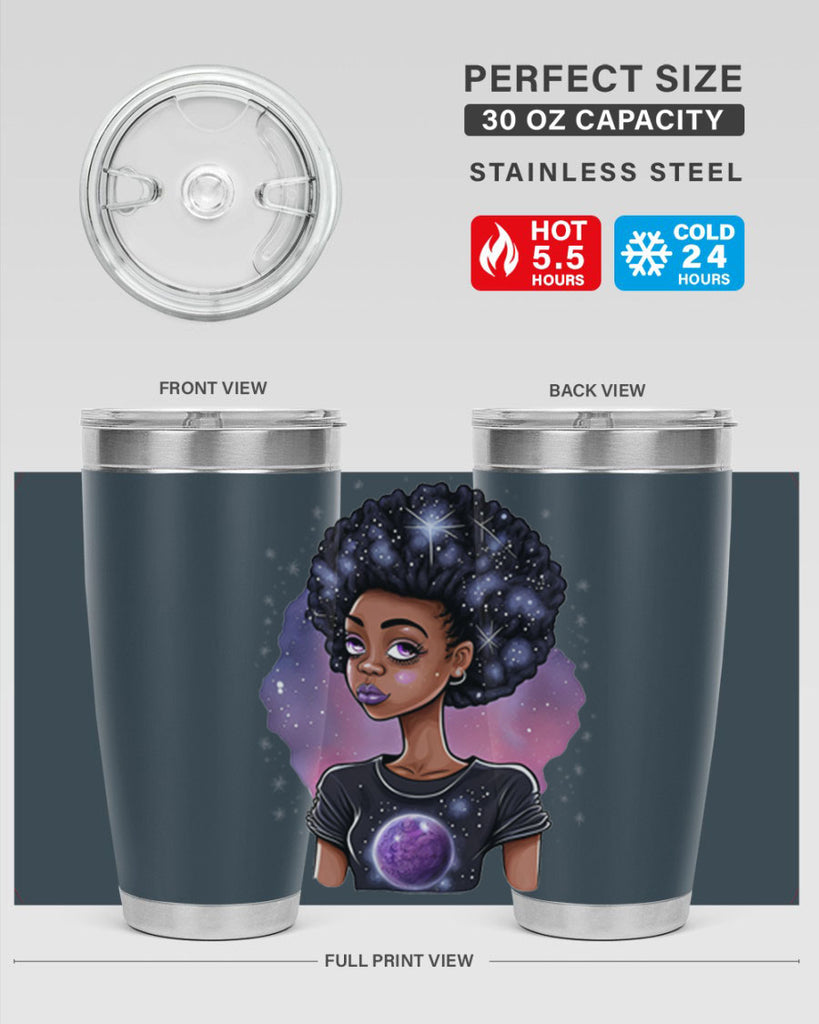 Sparkling Black Girl Design 11#- women-girls- Tumbler