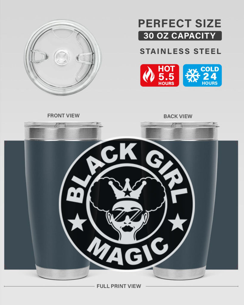 black girl magic coffee 57#- women-girls- Tumbler