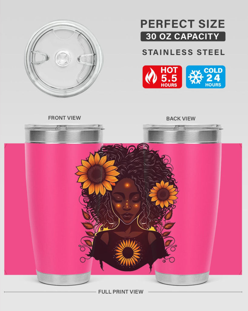 Sparkling Black Girl Design 13#- women-girls- Tumbler