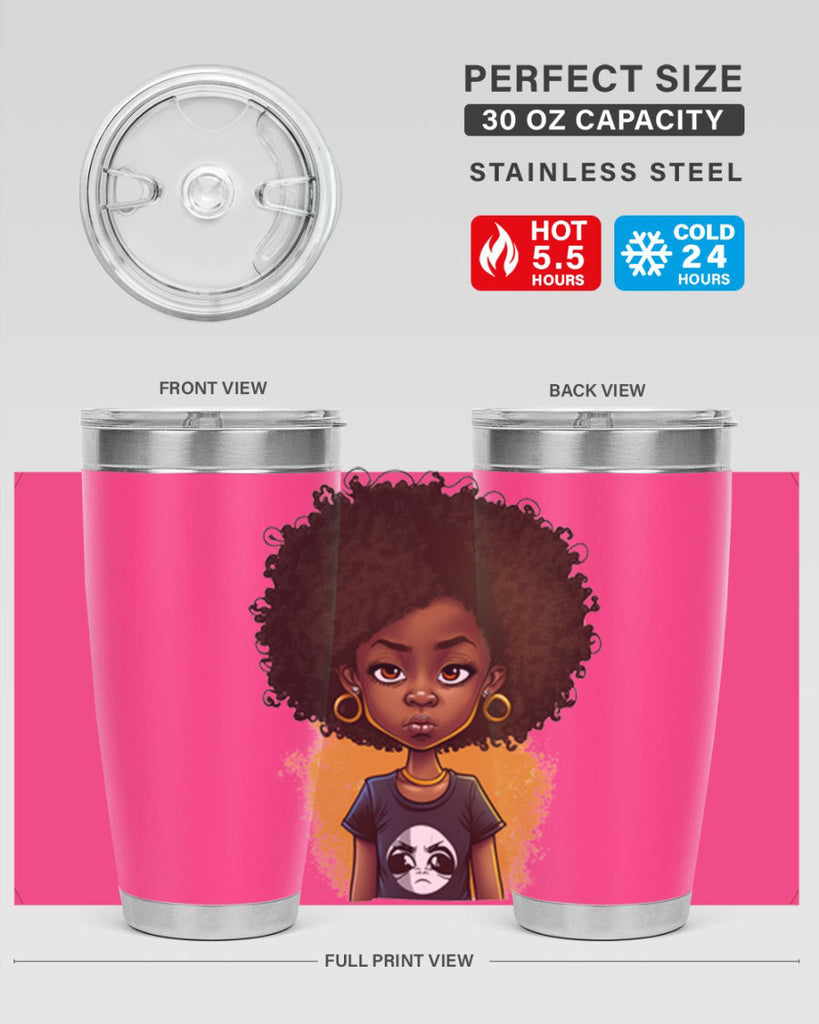 Sparkling Black Girl Design 8#- women-girls- Tumbler