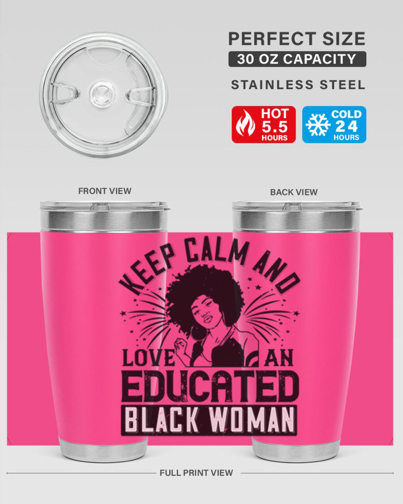 keep calm and love and educated black women Style 20#- afro- Tumbler