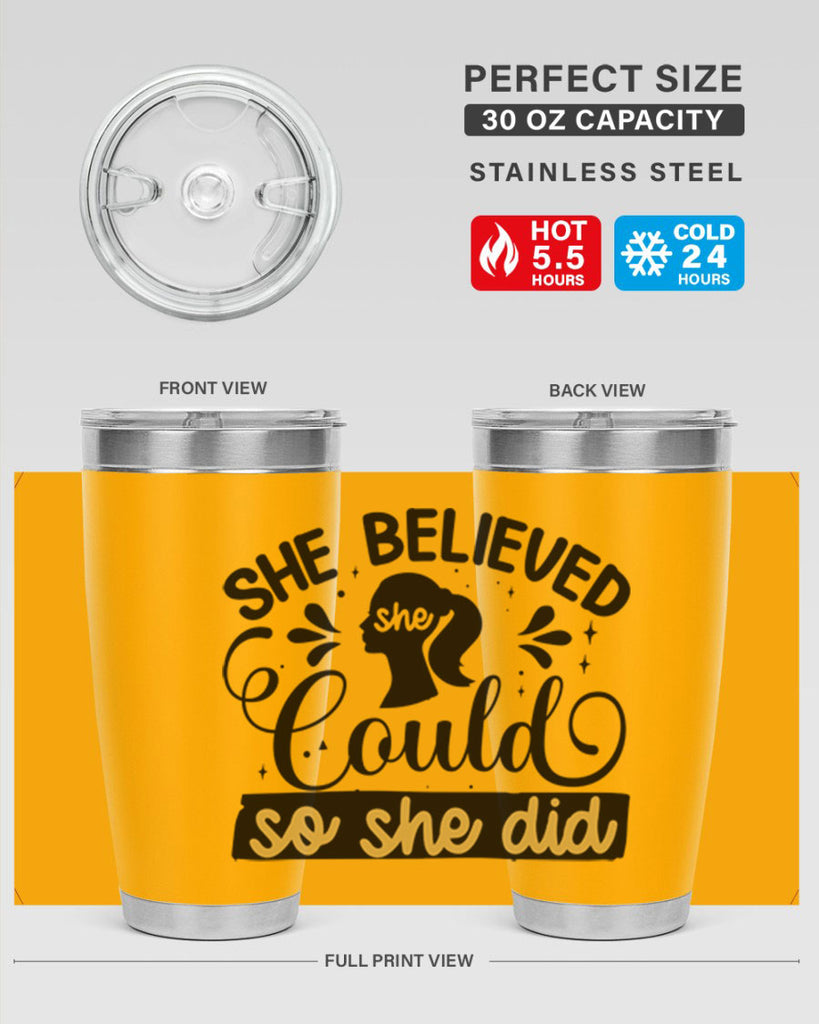She believed she could she did Style 7#- women-girls- Tumbler