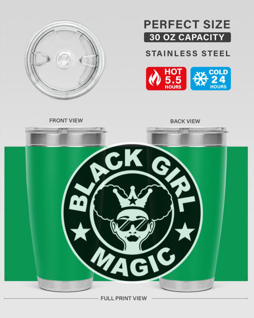 black girl magic coffee 57#- women-girls- Tumbler