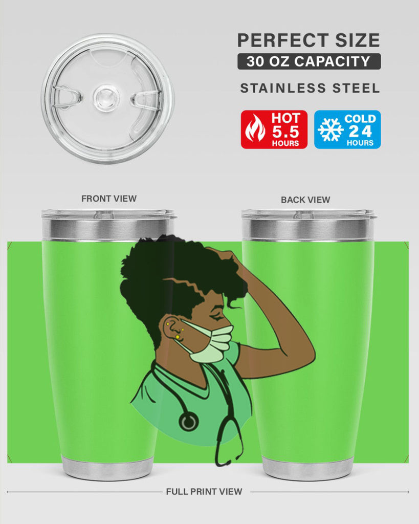 black nurse 2#- women-girls- Tumbler